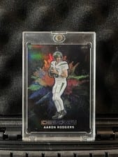 2023 Panini Obsidian Black Color Blast Aaron Rodgers #25 card