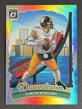 2025 Donruss Optic Downtown Aaron Rodgers #25 card