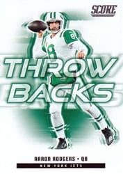 2025 Score Throwbacks Aaron Rodgers #10 card