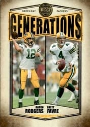 2022 Panini Legacy Generations Aaron Rodgers / Brett Favre #G-3 card