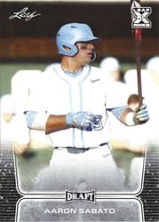 2020 Leaf Draft Base Set Aaron Sabato #20 card