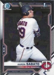 2021 Bowman Chrome Prospects Aaron Sabato #BCP-125 card