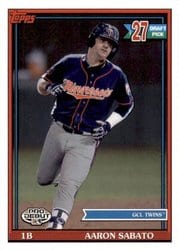 2021 Topps Pro Debut Base Set Aaron Sabato #PD-189 card