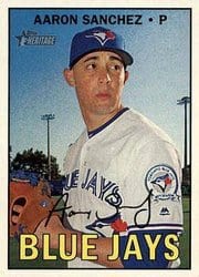 2016 Topps Heritage Base Set Aaron Sanchez #722 card