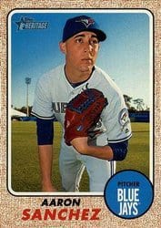 2017 Topps Heritage Base Set Aaron Sanchez #468 card