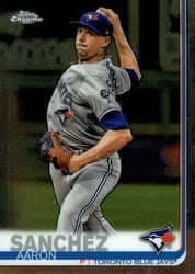 2019 Topps Chrome Base Set Aaron Sanchez #132 card