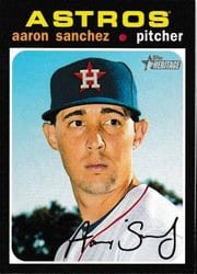 2020 Topps Heritage Base Set Aaron Sanchez #243 card