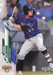 2020 Topps Pro Debut Base Set Aaron Schunk #PD-101 card