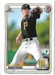 2020 Bowman 1st Edition Base Set Aaron Shortridge #BFE-9 card