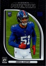 2025 Donruss Optic Hidden Potential Abdul Carter #17 card