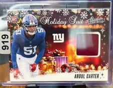2025 Panini Absolute Holiday Suit Abdul Carter #HS-ACR card