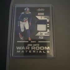 2025 Panini Absolute War Room Materials Abdul Carter #WRM-ACR card