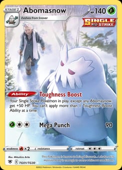 2022 Astral Radiance Trainer Gallery Abomasnow #TG01
