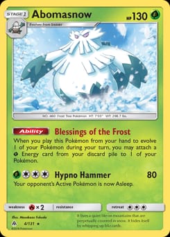 2018 Forbidden Light Abomasnow #4