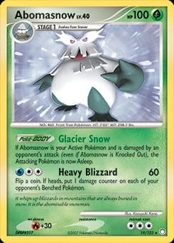 2007 Mysterious Treasures Abomasnow #19