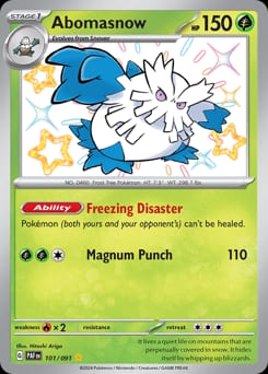 2024 Paldean Fates Abomasnow #101