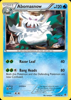 2013 Plasma Blast Abomasnow #26