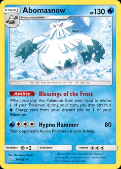 2018 Ultra Prism Abomasnow #38