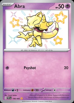 Paldean Fates Abra #148 card