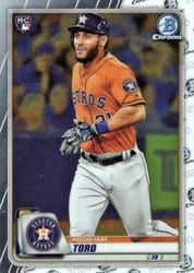 2020 Bowman Chrome Base Set Abraham Toro #91 card