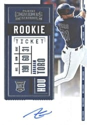 2020 Panini Contenders Base Set Abraham Toro #142 card
