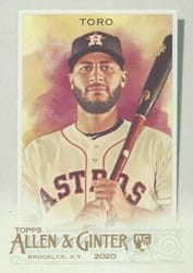 2020 Topps Allen & Ginter Base Set Abraham Toro #264 card