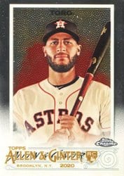 2020 Topps Allen & Ginter Chrome Base Set Abraham Toro #264 card