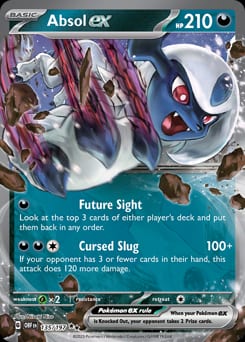 2023 Obsidian Flames Absol ex #135 card