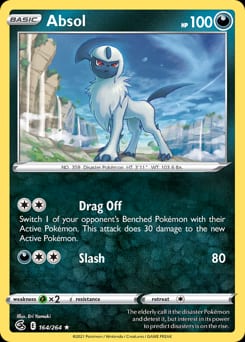 2021 Fusion Strike Absol #164 card
