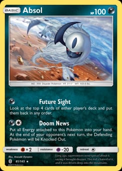 2017 Guardians Rising Absol #81 card