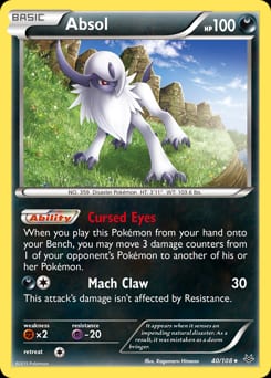 2015 Roaring Skies Absol #40 card