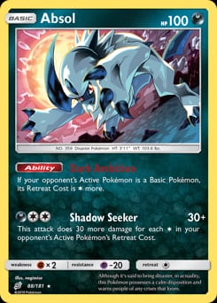 2019 Team Up Absol #88 card