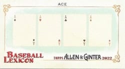 2022 Topps Allen & Ginter Mini Baseball Lexicon Ace #BL-19