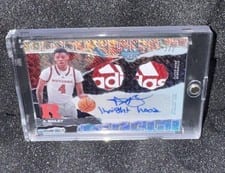 2024-25 Bowman's Best University Prospect Dual Relic Autographs Ace Bailey #PDRA-AB card