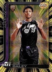 2025-26 Topps Chrome Radiating Rookies Ace Bailey #RR-5 card