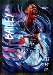 2025-26 Topps Chrome Ultra Violet All-Stars Ace Bailey #UV-15 card
