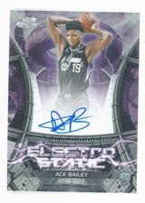 2025-26 Topps Cosmic Chrome Electro Static Signatures Ace Bailey #ESS-AB card