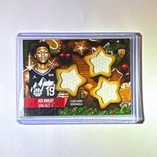 2025-26 Topps Holiday Holiday-Shaped Relics Ace Bailey #HSR-4 card