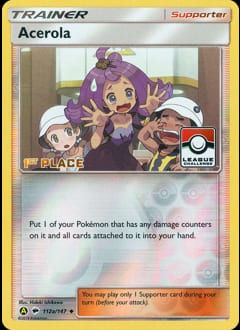 2017 Burning Shadows Acerola #112a card