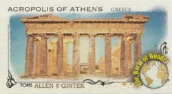 2023 Topps Allen & Ginter Mini World of Wonder Acropolis of Athens, Greece #WOW-8 card