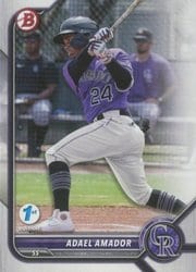 2022 Bowman 1st Edition Base Set Adael Amador #BPPF-109 card