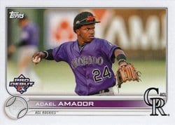 2022 Topps Pro Debut Base Set Adael Amador #PD-83 card
