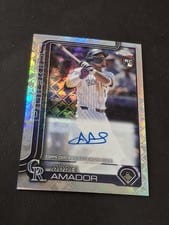 2025 Topps Chrome Logofractor Edition Rookie Autographs Adael Amador #RA-AA card