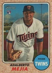 2017 Topps Heritage Base Set Adalberto Mejia #550 card