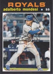 2020 Topps Heritage Base Set Adalberto Mondesi #103 card