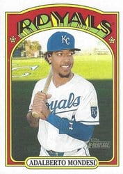 2021 Topps Heritage Base Set Adalberto Mondesi #55 card