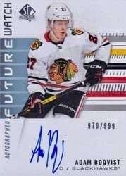 2019-20 SP Authentic Base Set Adam Boqvist #219 card