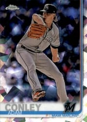 2019 Topps Chrome Sapphire Edition Base Set Adam Conley #663 card