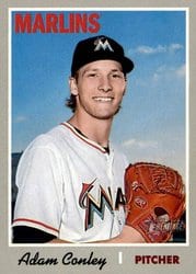 2019 Topps Heritage Base Set Adam Conley #283 card