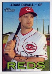 2016 Topps Heritage Base Set Adam Duvall #656 card